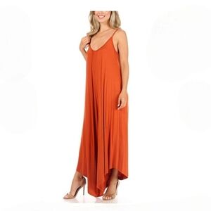 [Esy Studio] Ey Elegant Flowy Orange Jumpsuit Size XL
